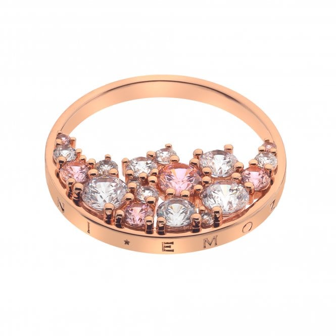 hot diamonds Spirito Liberio Pink Coin - Rose Gold Plate - 33mm