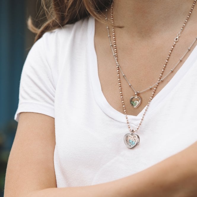 Hot Diamonds Sterling Silver Horseshoe Charm With Green Aventurine Cabochons