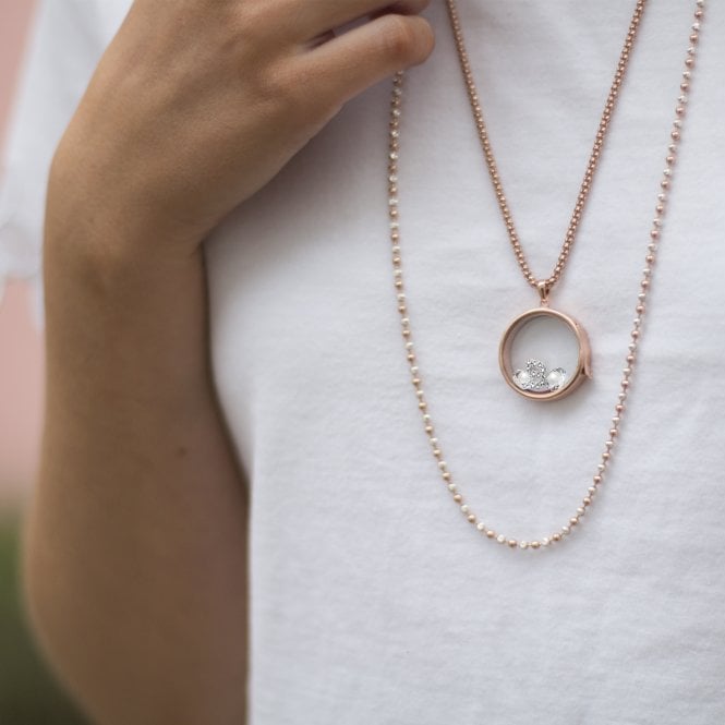 Hot Diamonds Sterling Silver Letter B With White Topaz Cabochons