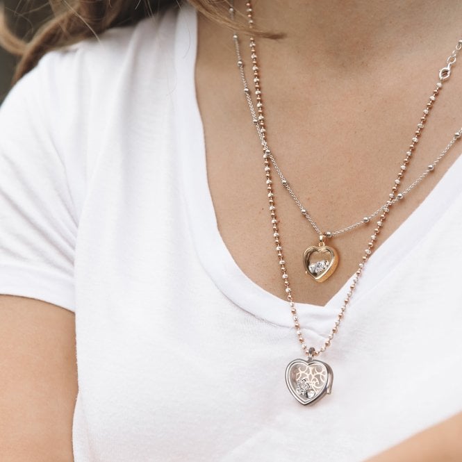 Hot Diamonds Sterling Silver Letter 'G' With White Topaz Cabochons
