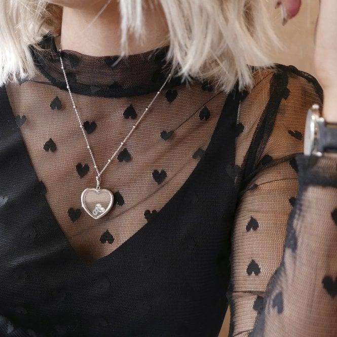 Hot Diamonds Sterling Silver Letter 'S' With White Topaz Cabochons