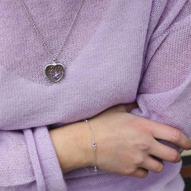 Hot Diamonds Sterling Silver Medium Filigree Heart Locket