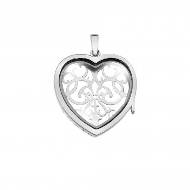 Hot Diamonds Sterling Silver Medium Filigree Heart Locket