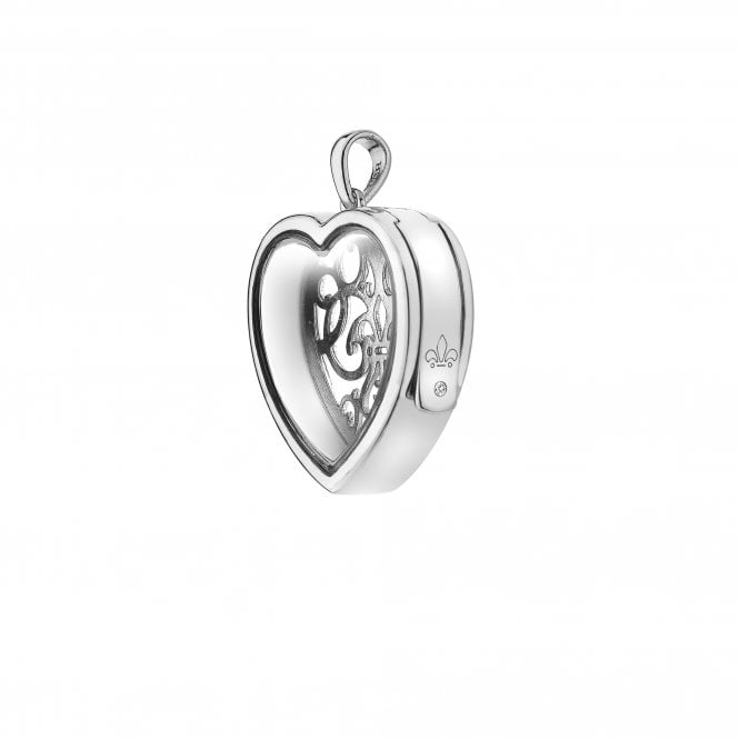 hot diamonds Sterling Silver Medium Filigree Heart Locket