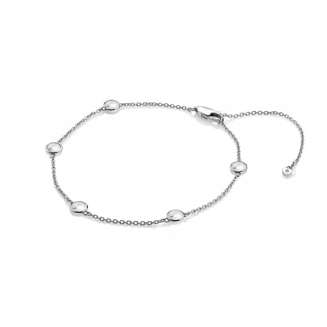 hot diamonds Tender White Topaz Intermittent Bracelet