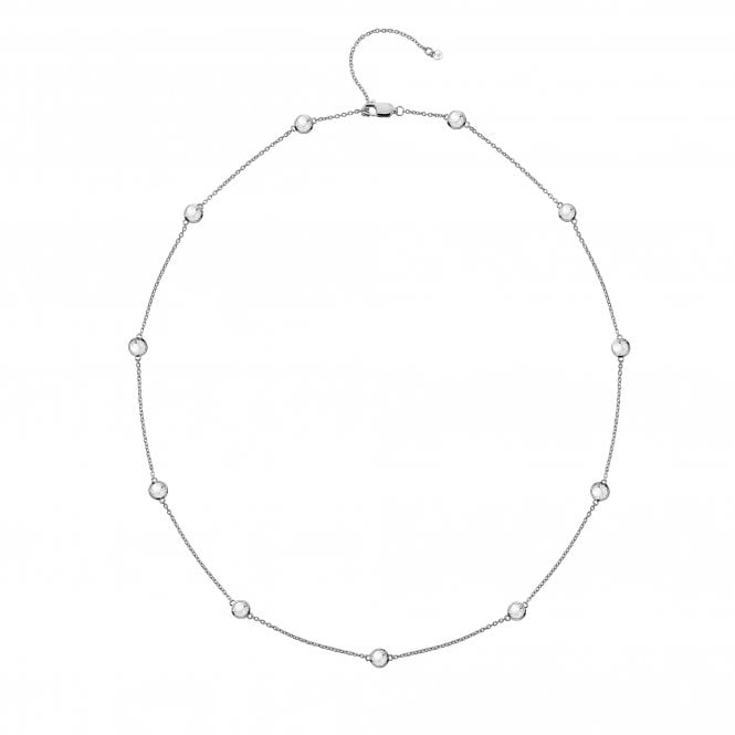 Hot Diamonds Tender White Topaz Intermittent Necklace - 45cm