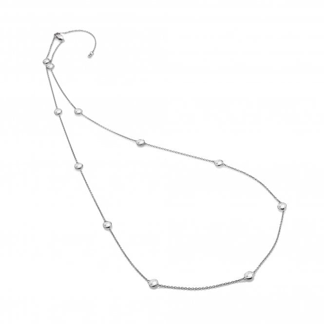 hot diamonds Tender White Topaz Intermittent Necklace - 60cm