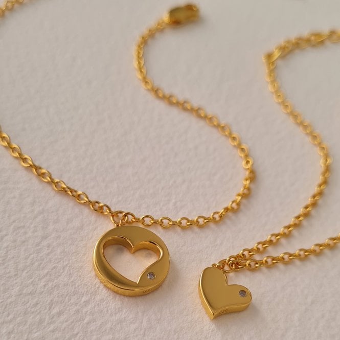 Hot Diamonds Together Forever Bracelet Set - Yellow Gold Plated