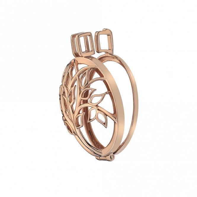 hot diamonds Vita Rose Gold Plate Sterling Silver Coin Keeper - 33mm