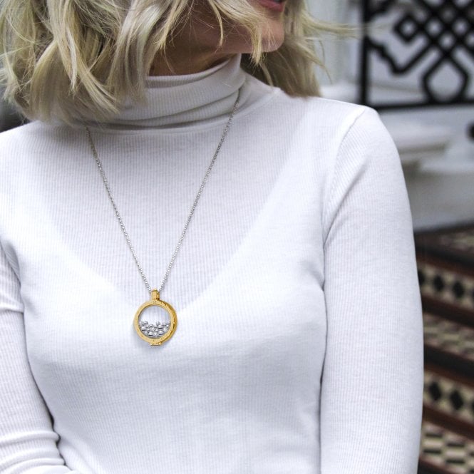 Hot Diamonds Yellow Gold Plated Sterling Silver Keeper - 33mm