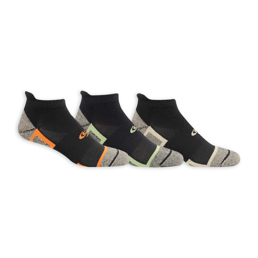 hot sox Copper Sole Men's Extreme Athletic Low Cut Tab Socks 3 Pair Pack Black