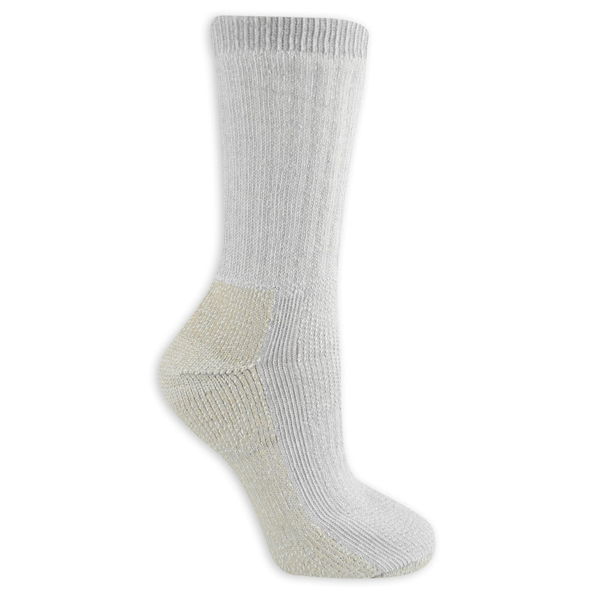 hot sox Copper Sole Women's Hiking Thermal Crew Socks Gray Denim