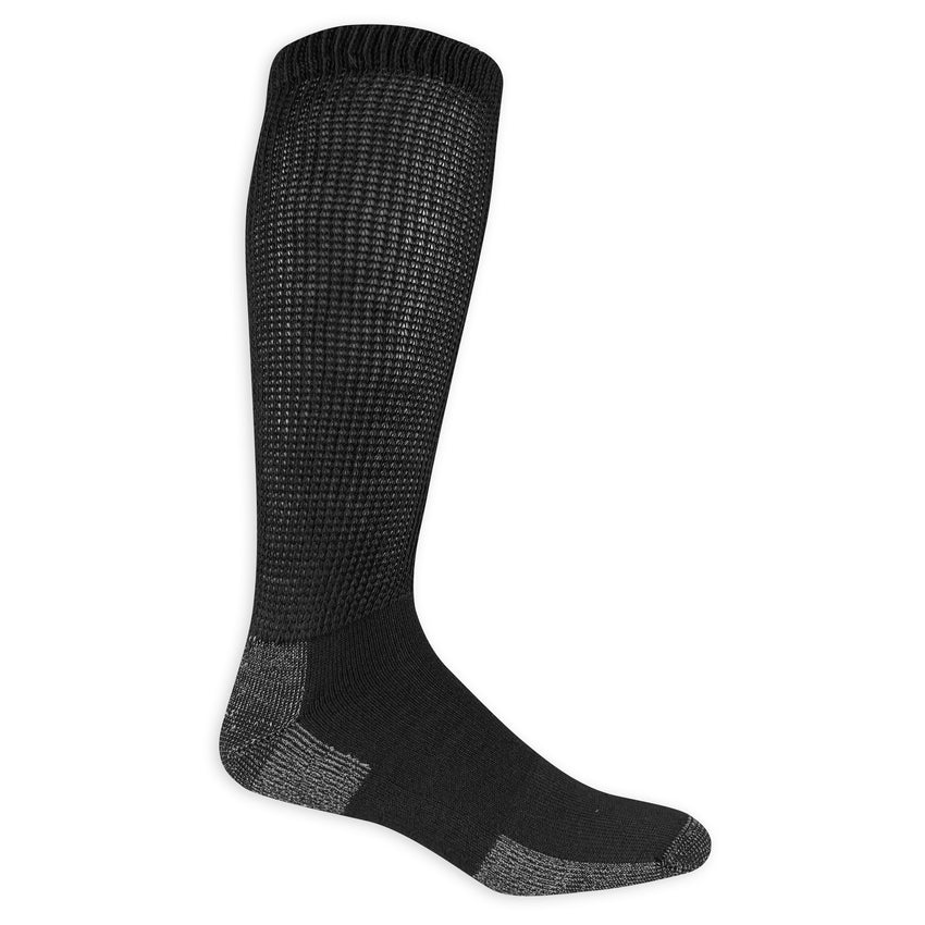 hot sox Dr. Scholl's Men's Advanced Relief Blister Guard® Over the Calf Socks 3 Pair Pack - Non-Binding Cushioned Comfort Black