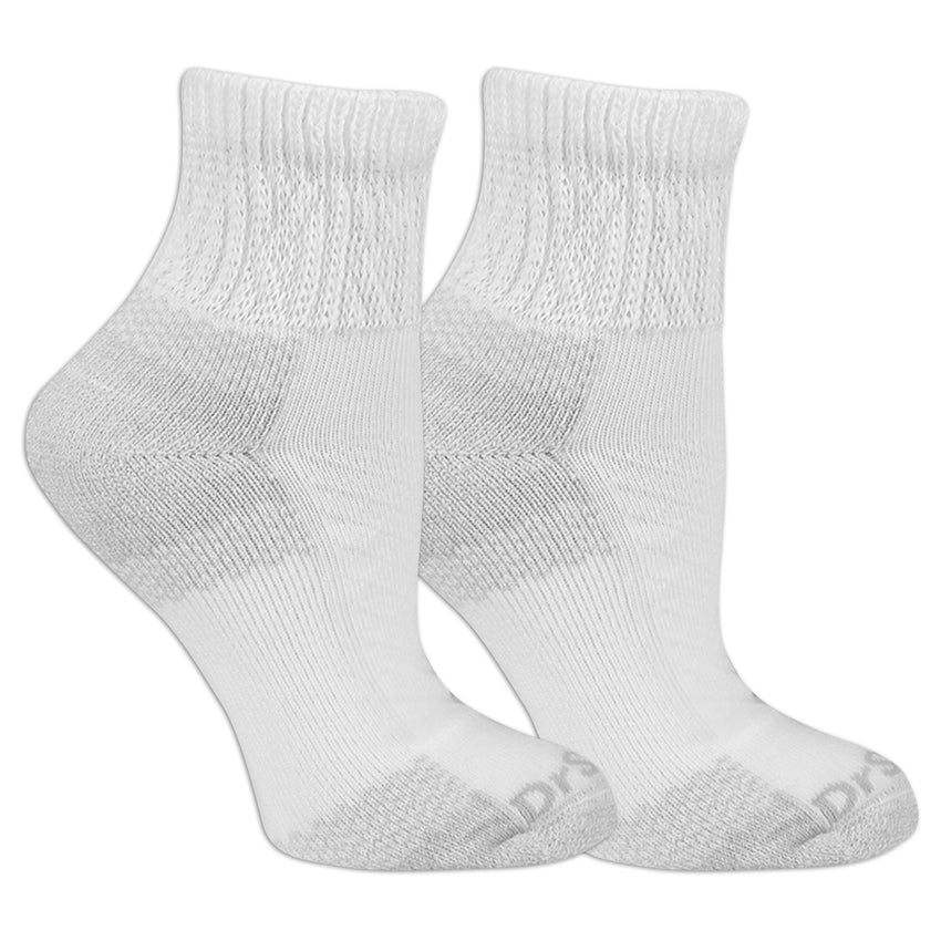 hot sox Dr. Scholl's Women's American Lifestyle Blister Guard® Ankle Socks 2 Pair Pack WHITE
