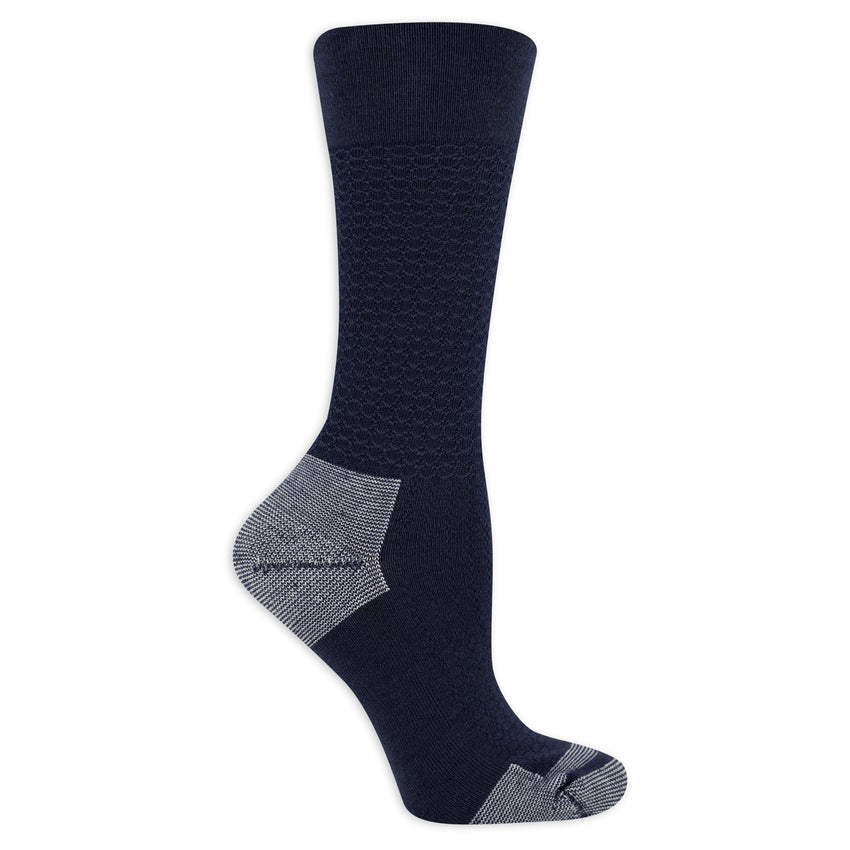 hot sox Dr. Scholl's Women's American Lifestyle Blister Guard® Crew Socks 2 Pair Pack NAVY