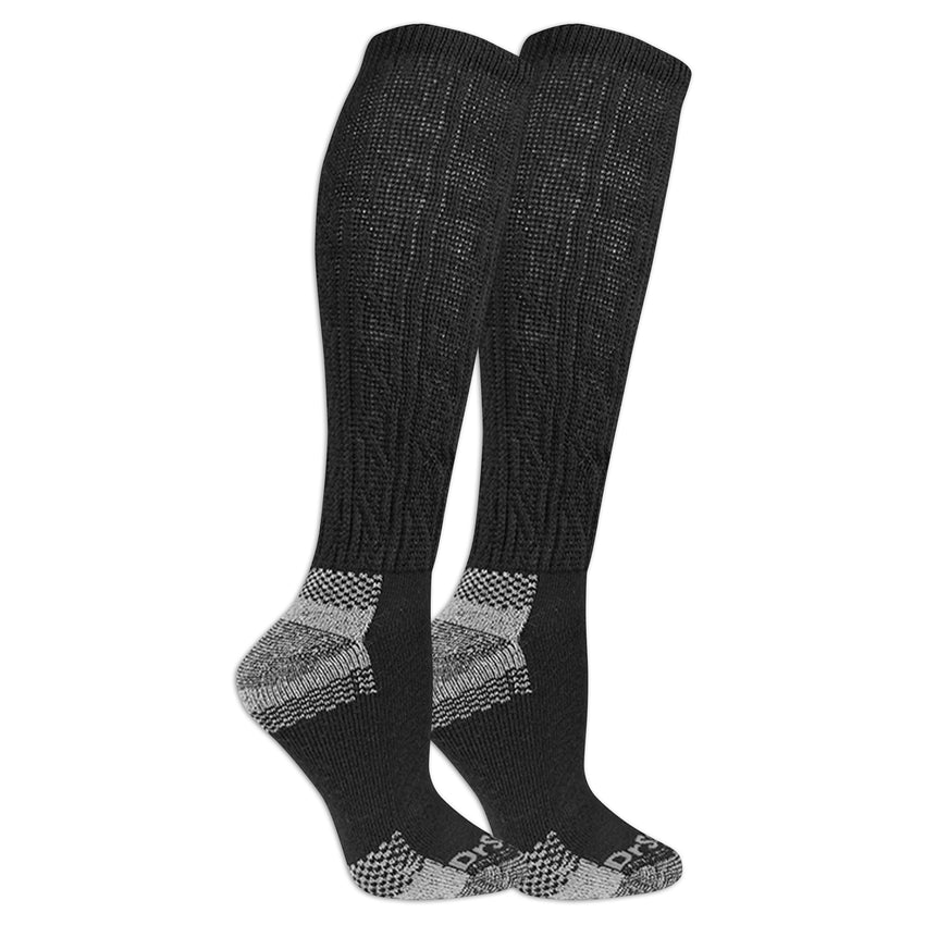 hot sox Dr. Scholl's Women's American Lifestyle Blister Guard® Knee High Socks 2 Pair Pack BLACK