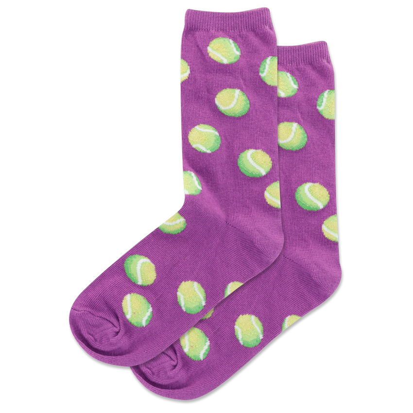 hot sox HOTSOX Kid's Tennis Crew Socks PURPLE