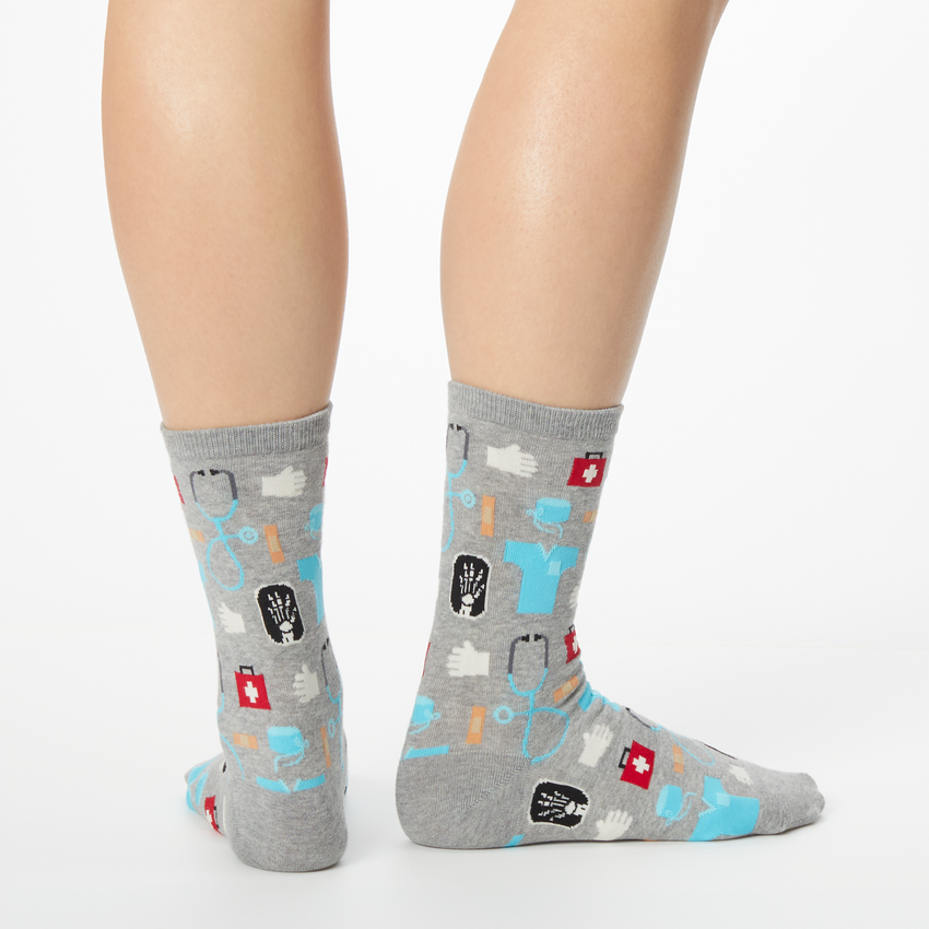 Hot Sox HOTSOX Women's Medical Crew Socks BLACK