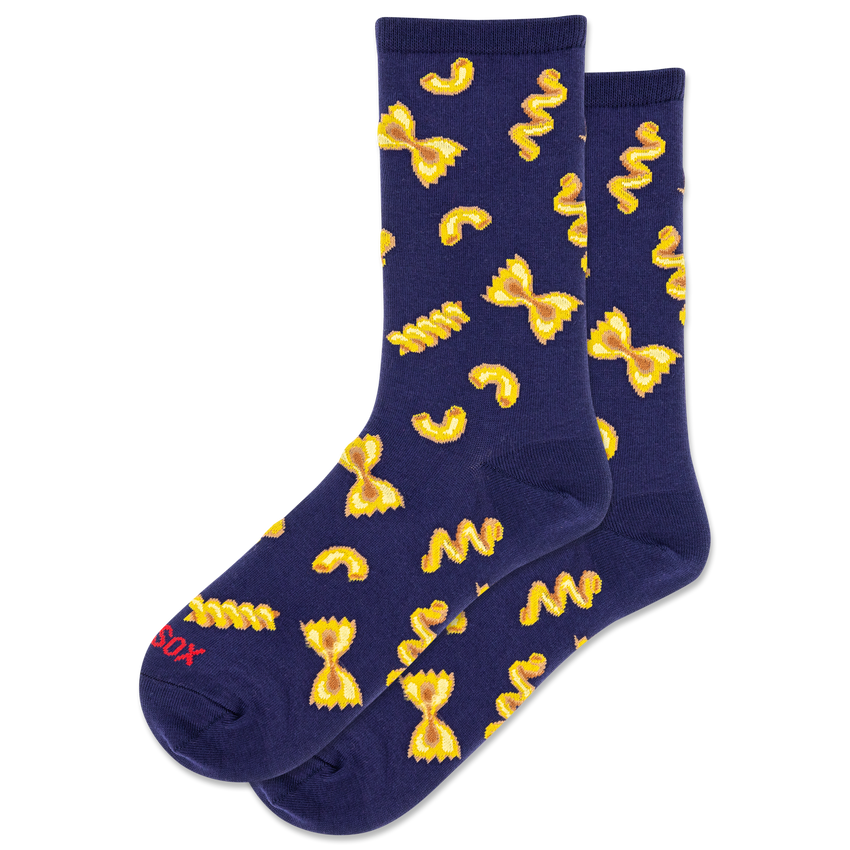 hot sox HOTSOX Women's Pasta Crew Socks Navy