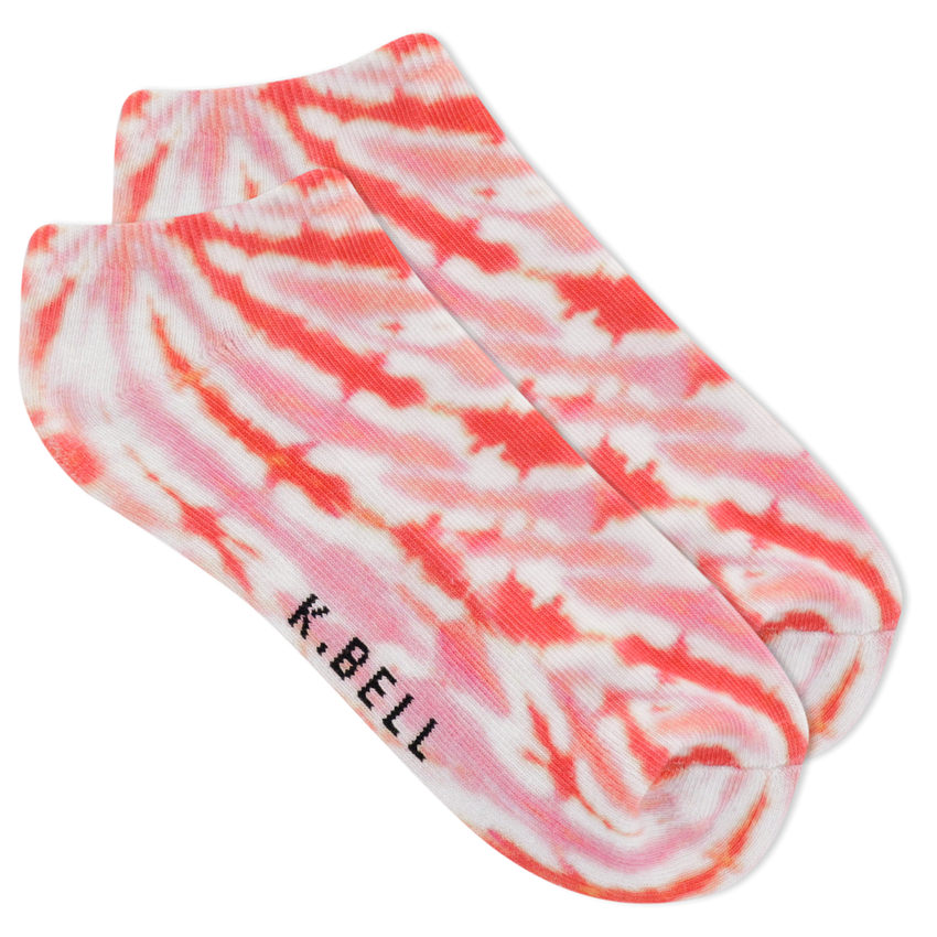 hot sox K.Bell Women's Tie Dyed No Show Sock Pink
