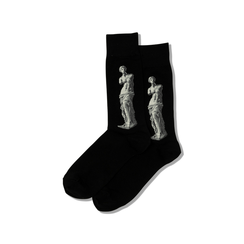 Hot Sox HOTSOX Men's Alexandros' Venus De Milo Socks Black