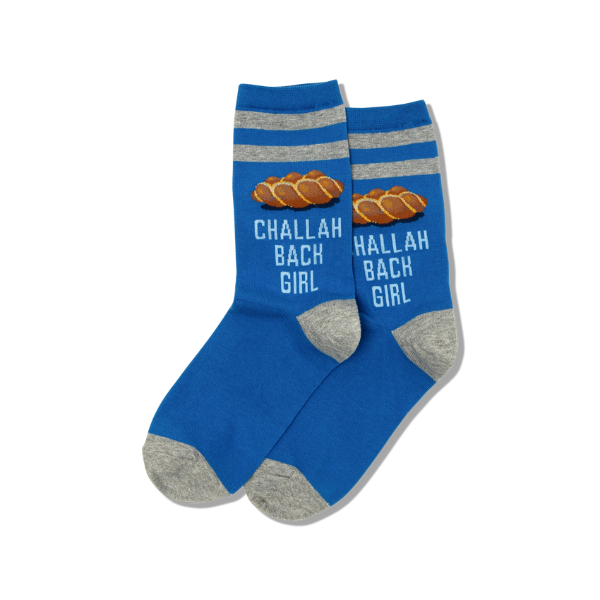 hot sox HOTSOX Women's Challah Back Girl Socks BLUE