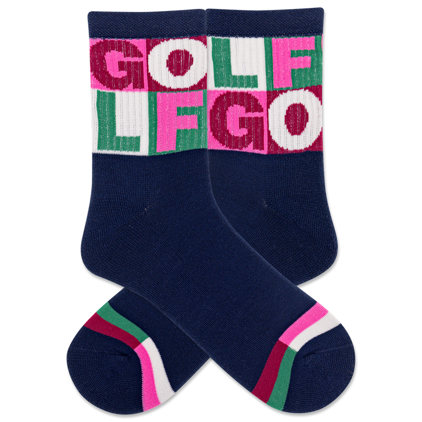 hot sox HOTSOX Women's G.O.L.F. Active Crew Socks Navy
