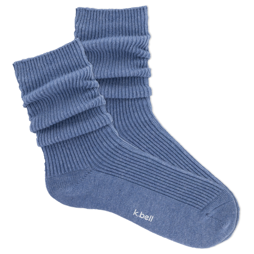 hot sox K.Bell Luxe Blend Everyday Slouch Sock Denim