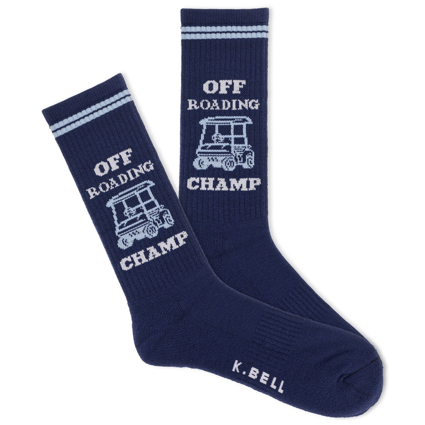 hot sox K.Bell Men's Off Roading Champ Active Sock Navy