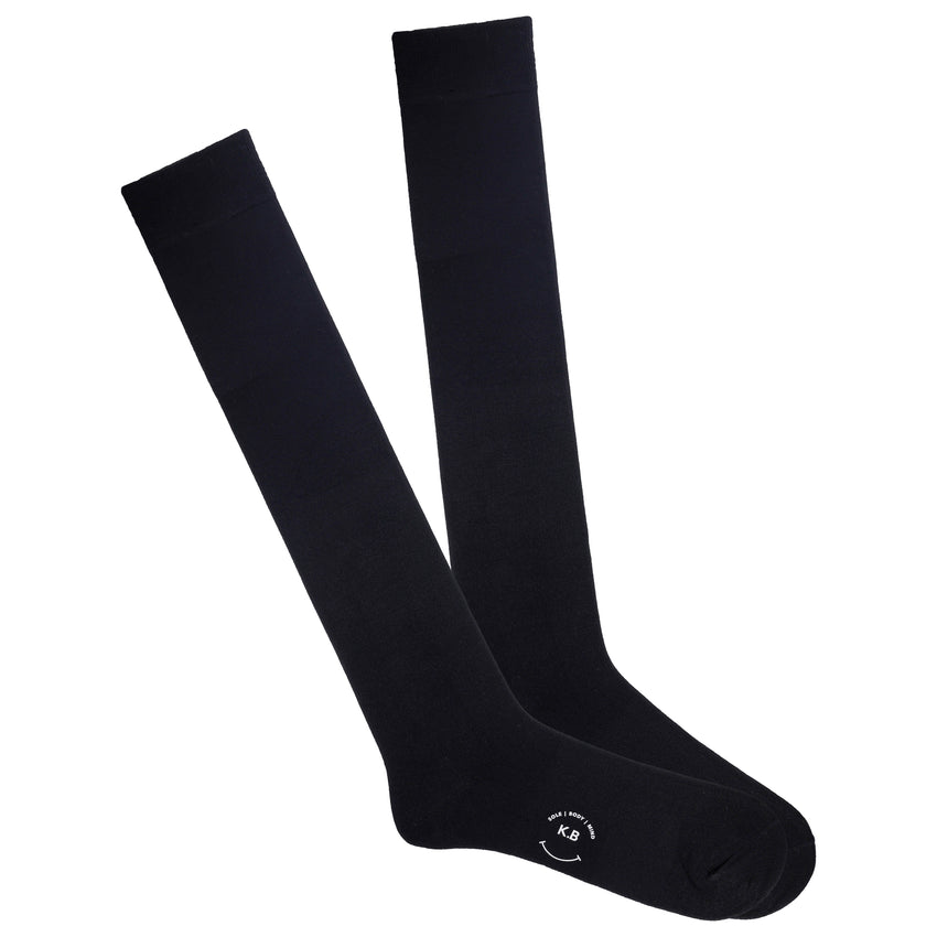 hot sox K.Bell Women's Modal Knee High Socks with Comfort Top Black