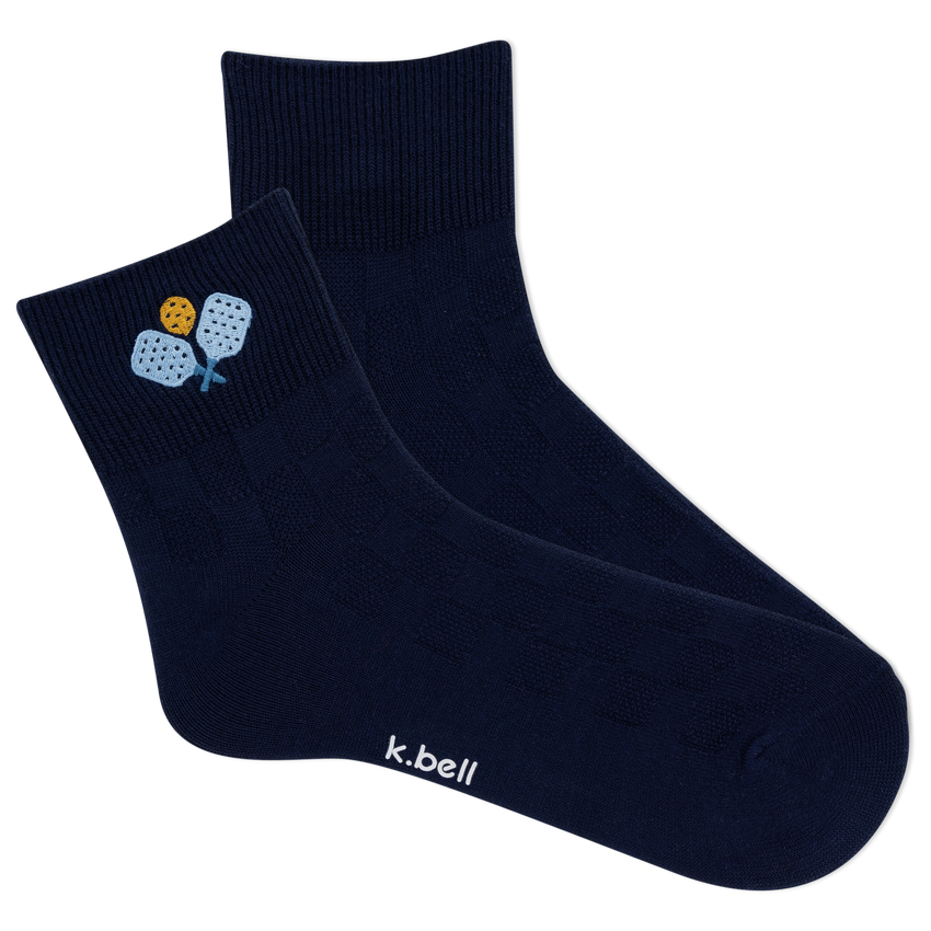 hot sox K.Bell Women's Pickleball Sport Anklet Navy