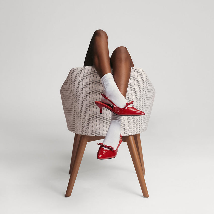 Hot Sox K.Bell Women's Solid Modal Roll Top Crew Socks White