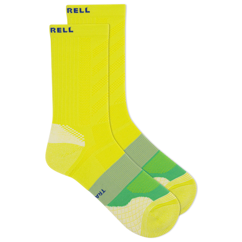 hot sox Merrell Trail Runner Cushioned Crew Sock 1 Pair Pack Light Yellow