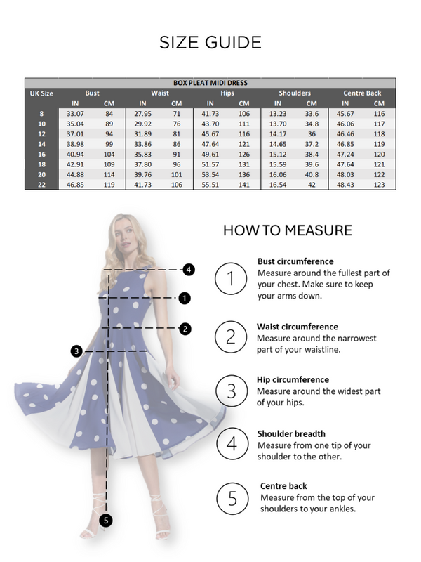 Hot Squash Box Pleat Midi Dress With Contrast Skirt