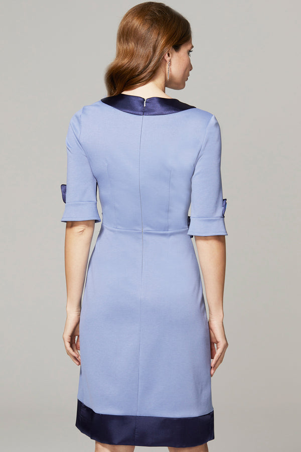 Hot Squash 60s Dress With Contrast Hem