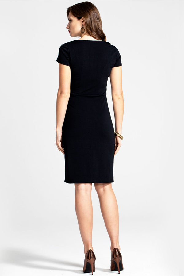 Hot Squash Asymmetric Neckline Day To Night Dress