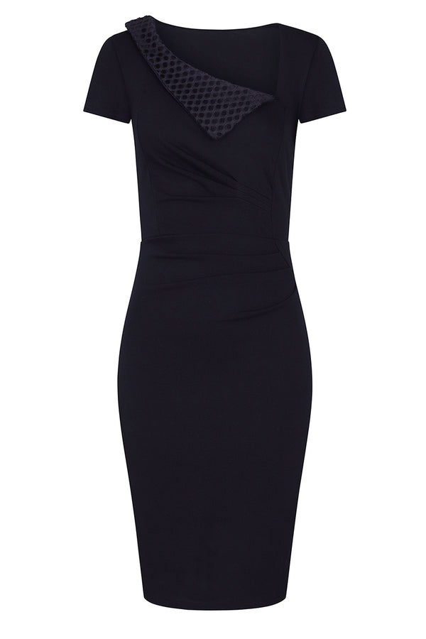 Hot Squash Asymmetric Neckline Day To Night Dress