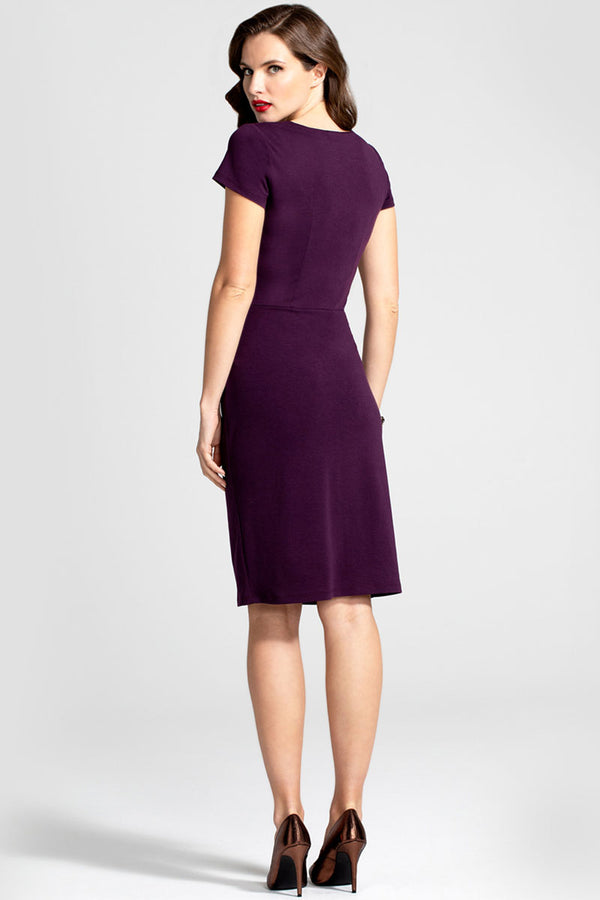 Hot Squash Asymmetric Neckline Day To Night Dress