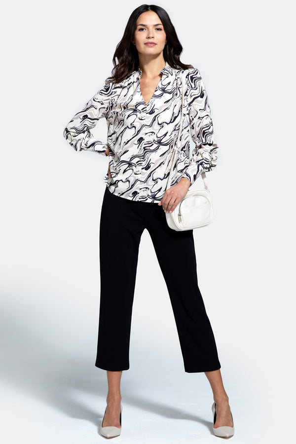 Hot Squash Balloon-Sleeved Top