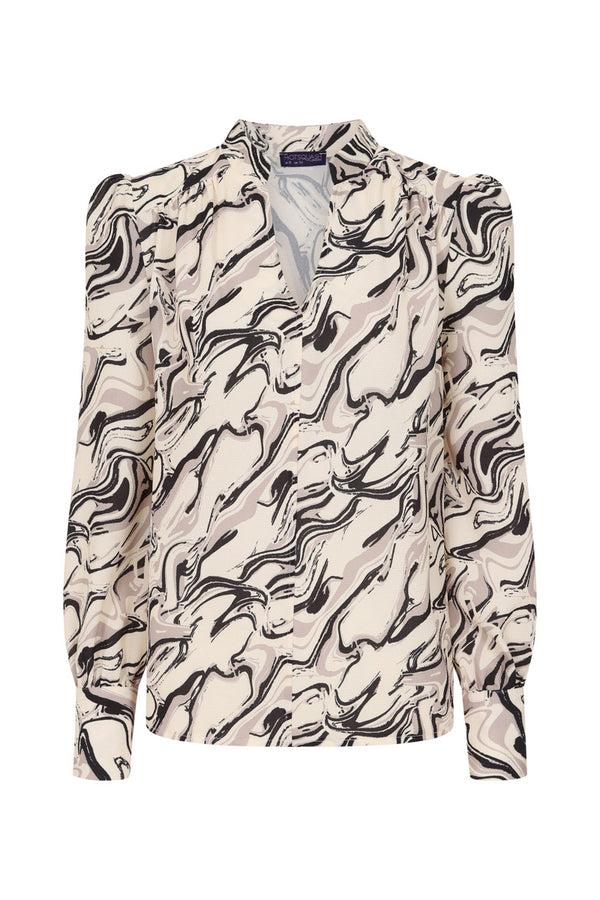 Hot Squash Balloon-Sleeved Top