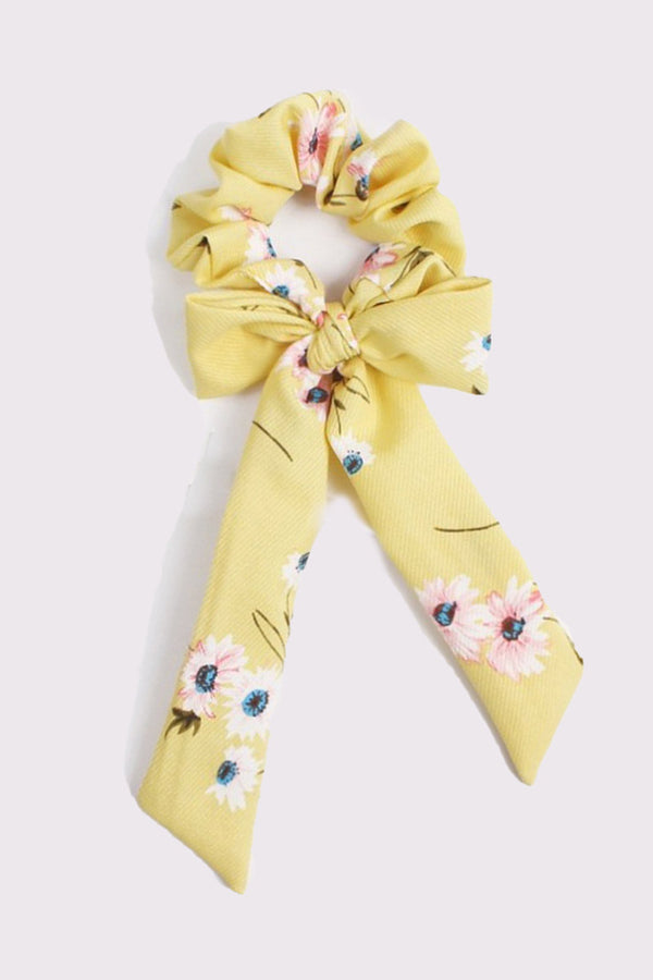 Hot Squash Bow Scrunchies 3 Pack Floral Pastel