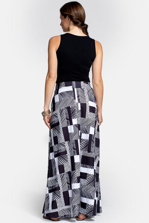 Hot Squash Box Pleat Maxi Skirt