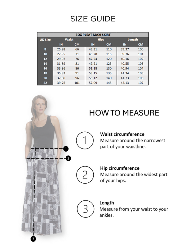 Hot Squash Box Pleat Maxi Skirt