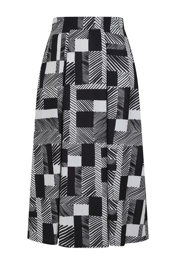 Hot Squash Box Pleat Maxi Skirt