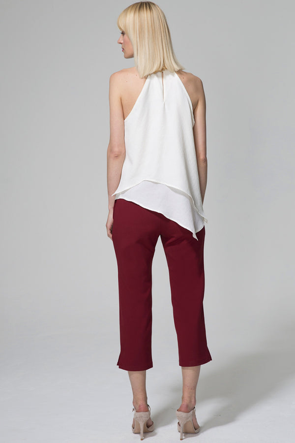 Hot Squash Capris Burgundy