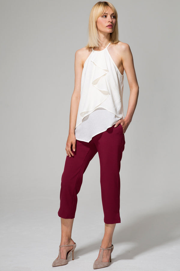 hot squash Capris Burgundy