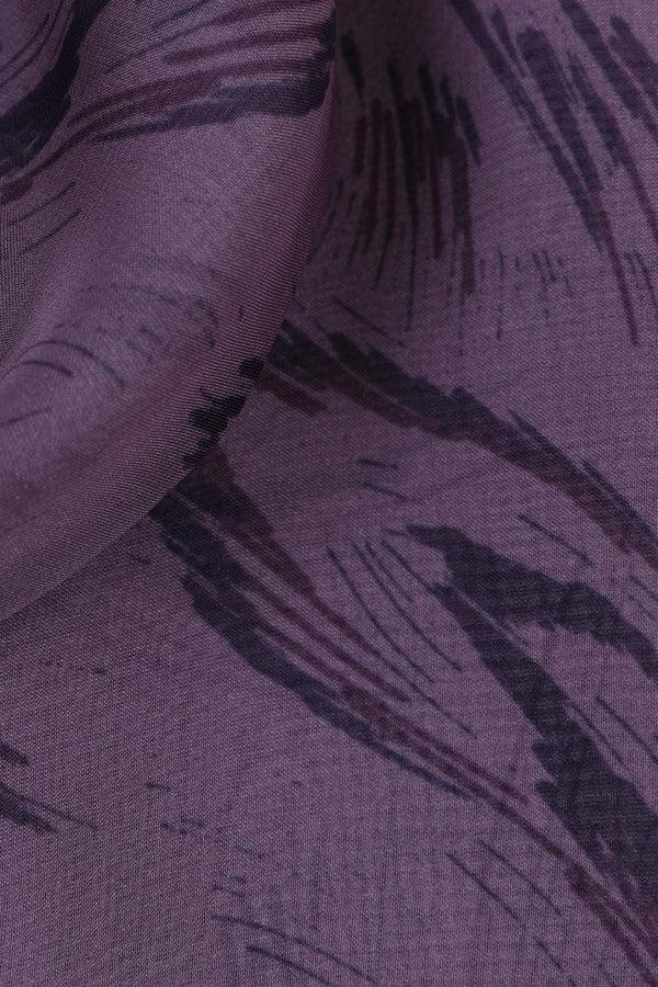 Hot Squash Chiffon Scarf Lavender Phoenix / Black