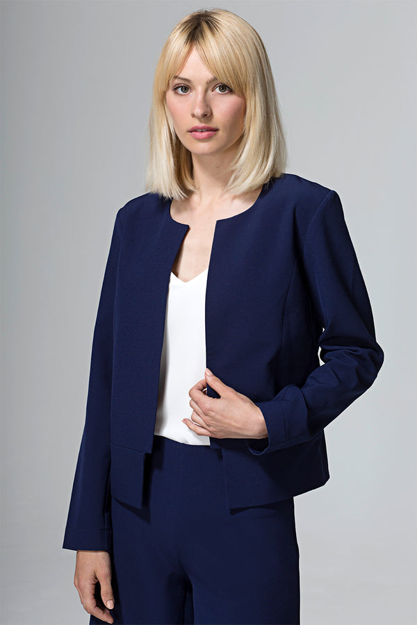 hot squash Collarless Jacket