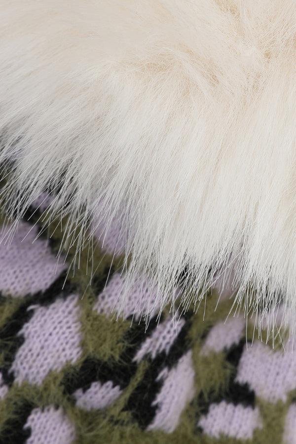 Hot Squash Cosy Slipper Socks Camo Leopard Print