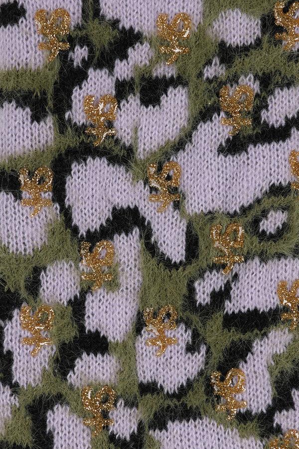 Hot Squash Cosy Slipper Socks Camo Leopard Print